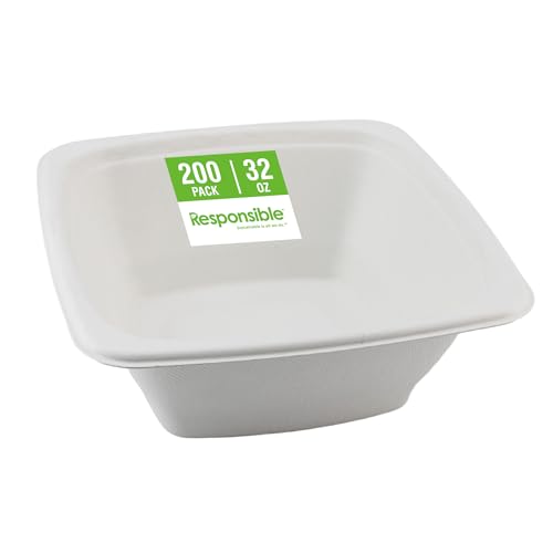 Responsible Products 32 oz (200 Count) / Natural Brown / Casual Bowls