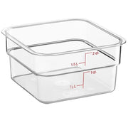 Cambro Clear / 2 QT / 1 Container Sets