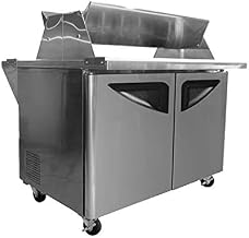 18 Pan 15 CuFt Dual Sided Refrigerated Prep Table