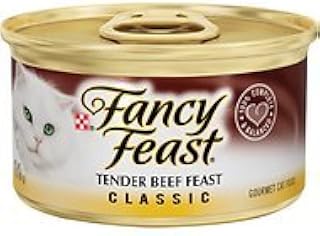 Fancy Feast Classic Tender Beef Feast Canned Cat Food, 3 oz, 12 Cans
