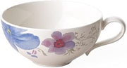 Villeroy & Boch Mariefleur Gris Basic Teacup, 240 ml, Height: 5 cm, Premium Porcelain, White/Multicoloured