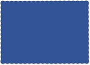 Hoffmaster Solid Navy Economy Placemat, 9.5 x 13.5 inch - 1000 per case.