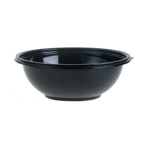 COPERATION Freshpack Bowl 320 Oz Pete Black by Sabert – 320 oz, 320.0 ounces, Polyethylene Terephthalate (PET), black, Model 2722949