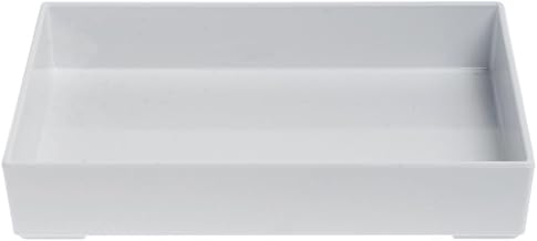 HUBERT White Melamine Tray - 9 3/4"L x 6 3/4"W x 1 3/4"H