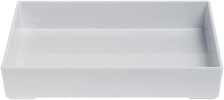 HUBERT White Melamine Tray - 9 3/4"L x 6 3/4"W x 1 3/4"H