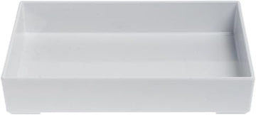 HUBERT White Melamine Tray - 9 3/4"L x 6 3/4"W x 1 3/4"H