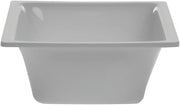 Delfin Bowl Square White Acrylic - 5 1/2 Square x 2 1/2 H