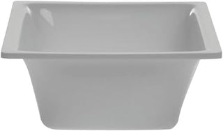 Delfin Bowl Square White Acrylic - 5 1/2 Square x 2 1/2 H