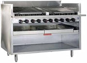 Magikitch'n FM-RMB-648CR NG 48-in Floor Model Cast Iron Radiant Charbroiler w/ EZ Tilt, NG, Each