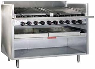 Magikitch'n FM-RMB-648CR NG 48-in Floor Model Cast Iron Radiant Charbroiler w/ EZ Tilt, NG, Each