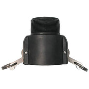 2" Polypropylene Camlock Type B by BE Power Equipment – a, To Null, Black, Model 90.737.300