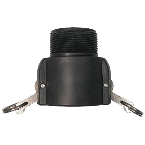 2" Polypropylene Camlock Type B by BE Power Equipment – a, To Null, Black, Model 90.737.300