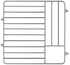 Dishwasher Rack - 14 Plate Capacity, 6 Extenders, Black