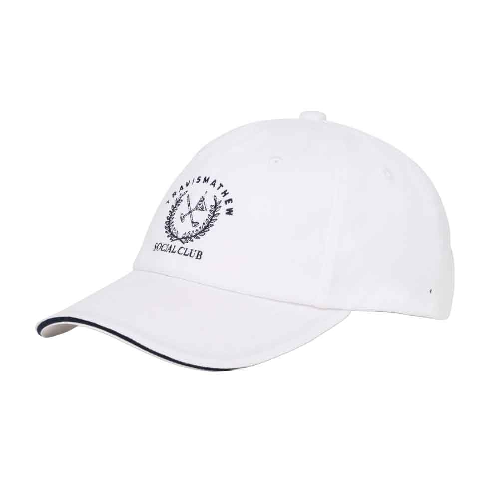 Twisted Ivy Mens Golf Hat - White/One Size by TravisMathew – One Size, Cotton, White