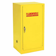 Compact Flammable Storage Cabinet by Global Industrial – 18"L x 23"W x 35"H, Alloy Steel, Yellow, Model SC12F