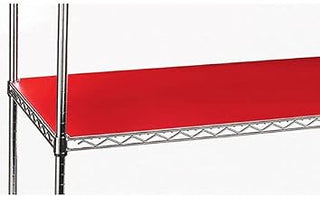 RELIUS SOLUTIONS PVC Shelf Liners for 1" Dia. Post Shelving - 36x18 - Package of 2 - Red