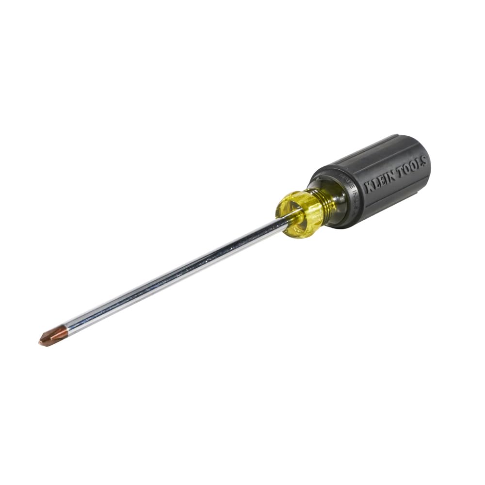 PH2 Phillips Screwdriver 7-Inch Round Shank by KLEIN TOOLS – 7-Inch, Alloy Steel, Black, Model 6037