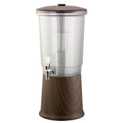 Service Ideas Dark Wood / 3 Gallon / Traditional Iced Beverage Dispensers