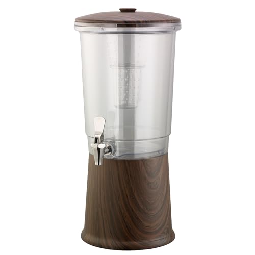 Service Ideas Dark Wood / 3 Gallon / Traditional Iced Beverage Dispensers