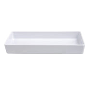 Modular Melamine Straight-Sided Pan by HUBERT – 3.0 ounces, Melamine, White, Model H0297-WHITE