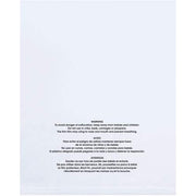 18 x 24" - 2 Mil Flat Suffocation Warning Poly Bags by Box Partners – One Size, Blend, Multi, Model PBM18242