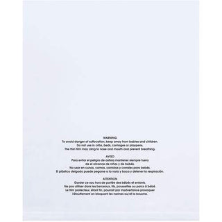 10 x 15" - 1 Mil Flat Suffocation Warning Poly Bags by Box Partners – One Size, Blend, Multi, Model PBM10151