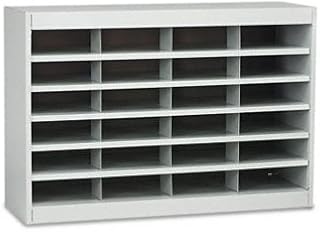 Safco E-Z Stor® Literature Centers with Steel Frames and Shelves ORGANIZER,24 COMP,LTR,GY (Pack of2)