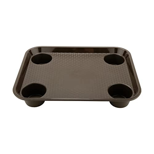 GET Brown / 17" x 14" / Modern Serving Trays