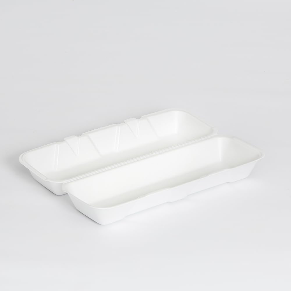 13" x 4 1/2" x 3" Extra Large Foam Hoagie/Sub Container - 200/Case by Servon Group – 13" x 4 1/2" x 3", White, Pack of 200, Model 1243