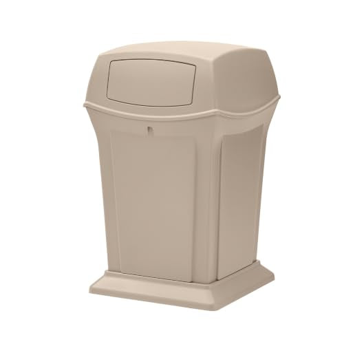 Rubbermaid Commercial Products Beige / 45 Gallon / With Doors Kitchen Trash Cans