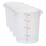 Cambro 4 QT (Pack of 4) / Food Storage Container / Clear Container Sets