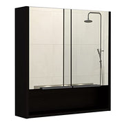 DEPOT E-SHOP Black Wengue / Modern / 1 Medicine Cabinets