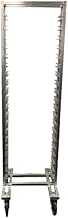 Channel LPNB-15 Bun Pan Rack, Nesting Lo Profile, Aluminum Construction, 15-pan Capacity, 4" Spacing, Standard 5" Swivel Casters, Mobile Storage and Transport, 70.25" H x 20.5" W x 26" D