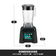 Waring 64 Ounce Copolyester Jar / Black / MX1100XTX - Copolyester 64 Ounce Container Countertop Blenders