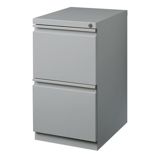 Hirsh Industries Silver / Modern / 27.75" H X 15.00" W X 19.88" D Mobile File Cabinets