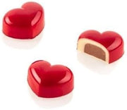 Silikomart Heart Kit Tritan Chocolate Mould Measures 35 x 27 mm H 17 mm + Silicone Mould of 24 Cavities