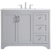 Elegant Decor 42" - Single / Grey / Traditional Bathroom Vanities