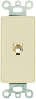 Legrand-Pass & Seymour 26TE14ICC10 Telephone Single Decorator Outlet Insert, Ivory
