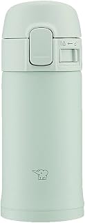 Zojirushi SM-PD20-GM One-Touch Stainless Steel Water Bottle, 0.2 L, Sage Green