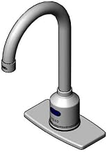 T&S Brass 5EF-1D-DG-4DPWS Deck Mount, Rigid GN, 1.5 GPM Aerator, AC/DC Module, Mechanical Mixing Valve, 4" C/C Deck Plate