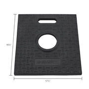 Portable Reflective Delineator Post with Square Base by Global Industrial – Polyethylene, Orange, Black, Model 670681