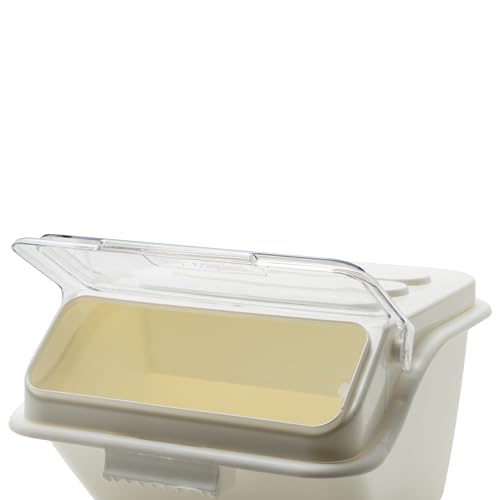 Winco 2 Gallon / Shelf Bin / White Kitchen Trash Cans