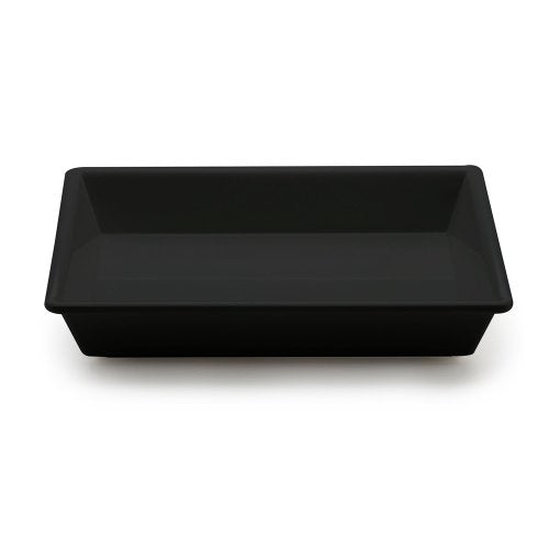 Elite Global Deli Bowl 2 1/2 qt Rectangular Black Plastic - 12" L x 10" W x 2" D by Elite Global Solutions – 2.5 quarts, Melamine, Black, Model 848552009672