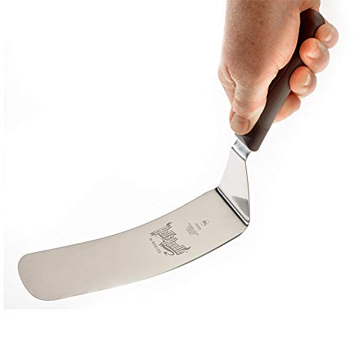 Mercer Culinary Beveled Side Edge Turner / 8" x 3" / 1 Barbecue Turners
