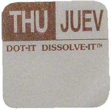 Dot-It - 81443 - Dissolve-It 1 in x 1 in Thursday Label