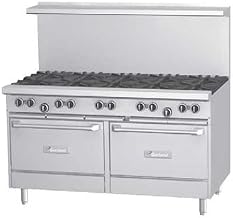 Garland G60-10SS G Starfire Pro Series Gas Restaurant Range 60"W with (10) 33,000 BTU Open Burners & (2) Storage Bases