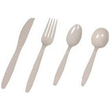 MarketPRO Heavy Weight Plastic Soup Spoon by Market PRO – Plastic, Beige, Model 406423