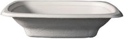 KITCH24/7 Square Molded Fiber Bowls, White, 16 oz, Microwave Safe, PFAS-Free, 400 per Case