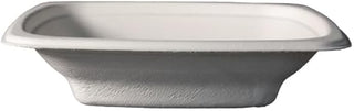 KITCH24/7 Square Molded Fiber Bowls, White, 16 oz, Microwave Safe, PFAS-Free, 400 per Case