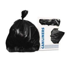 Heritage H6036TK Low-Density Can Liners, 20-30 Gal, 0.9 Mil, 30 X 36, Black, 200/carton